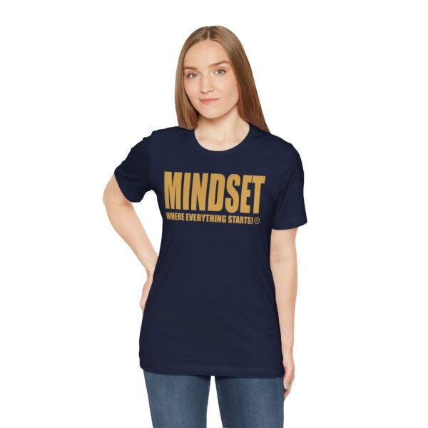 Mindset Trademarked T-Shirt (Old Gold Logo) - Image 187