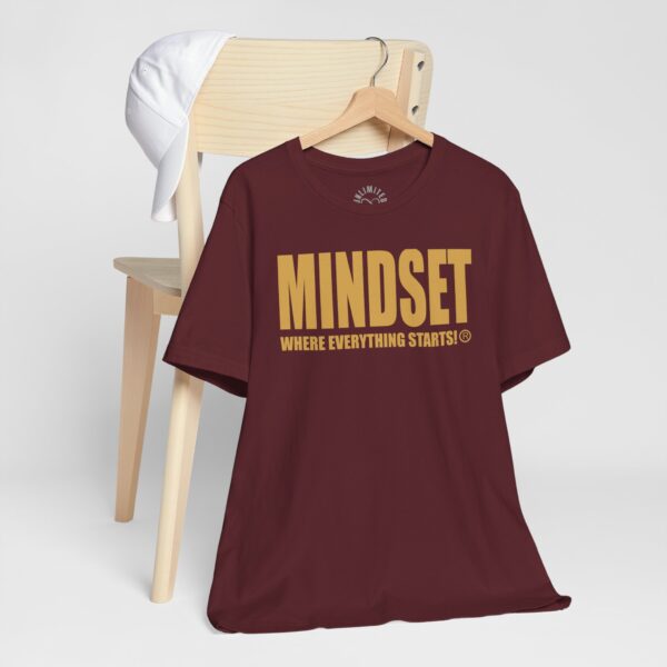 Mindset Trademarked T-Shirt (Old Gold Logo) - Image 240