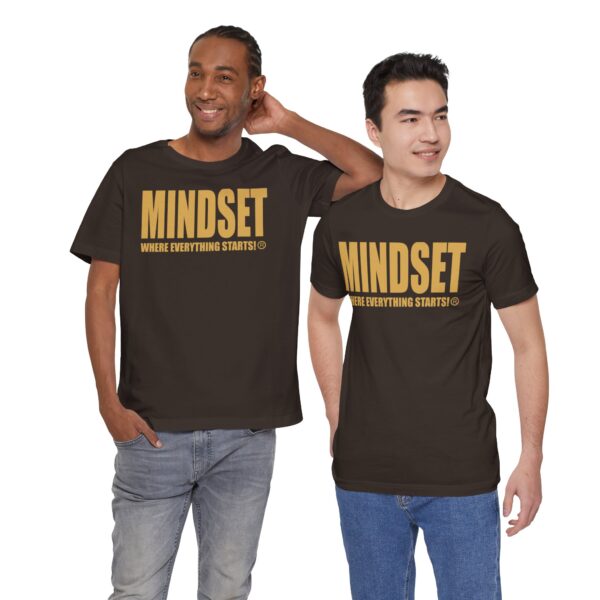 Mindset Trademarked T-Shirt (Old Gold Logo) - Image 86