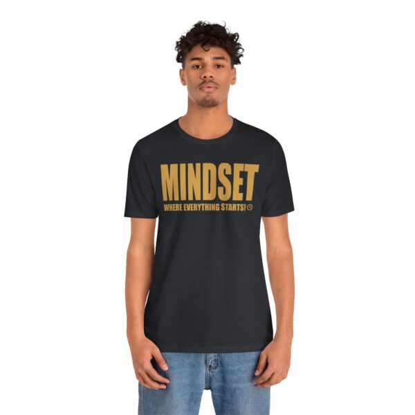 Mindset Trademarked T-Shirt (Old Gold Logo) - Image 99