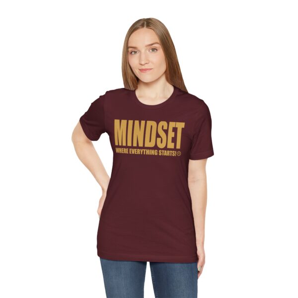 Mindset Trademarked T-Shirt (Old Gold Logo) - Image 245