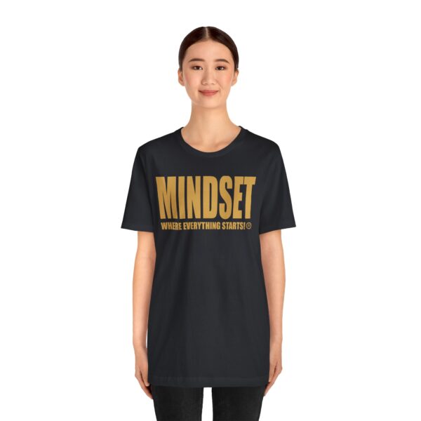 Mindset Trademarked T-Shirt (Old Gold Logo) - Image 98