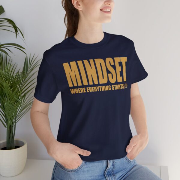 Mindset Trademarked T-Shirt (Old Gold Logo) - Image 198