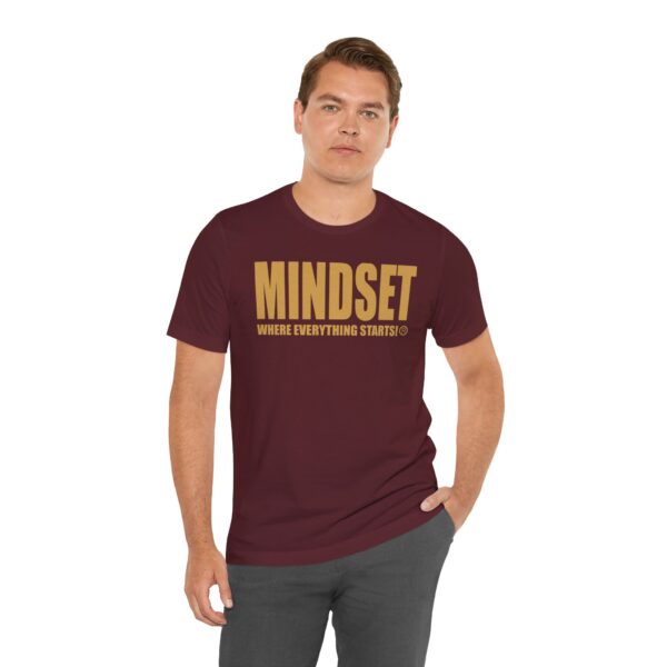 Mindset Trademarked T-Shirt (Old Gold Logo) - Image 246