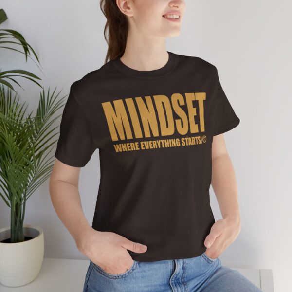 Mindset Trademarked T-Shirt (Old Gold Logo) - Image 82