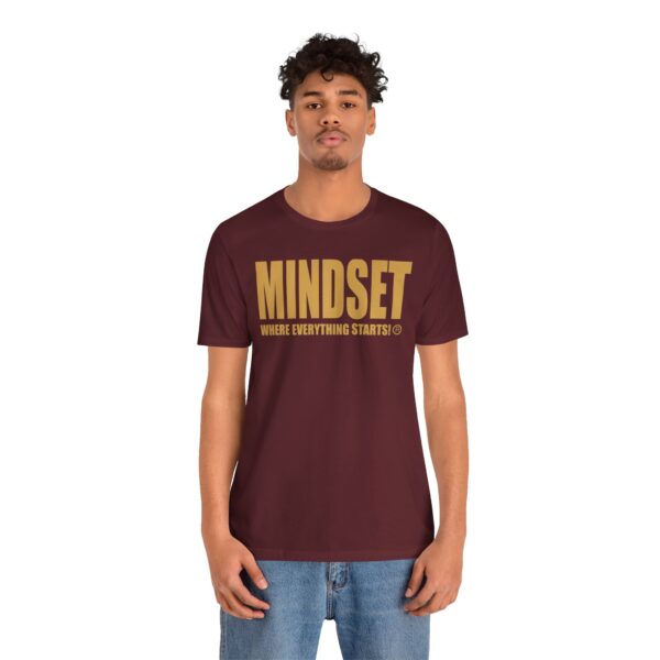 Mindset Trademarked T-Shirt (Old Gold Logo) - Image 244