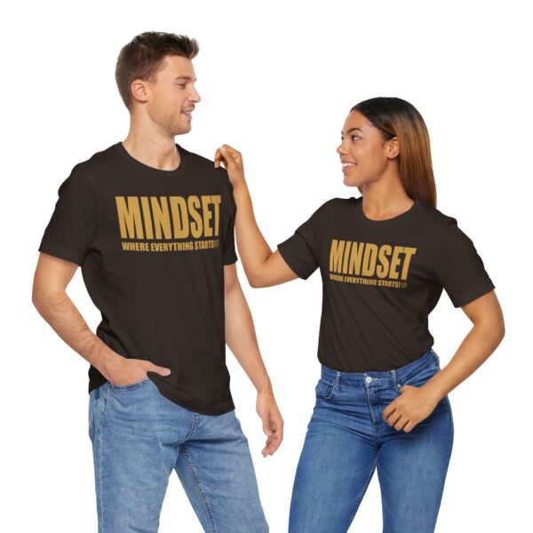 Mindset Trademarked T-Shirt (Old Gold Logo) - Image 83