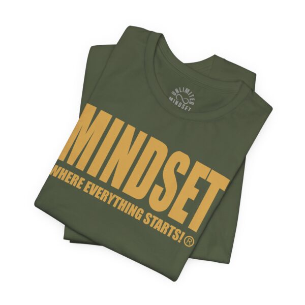 Mindset Trademarked T-Shirt (Old Gold Logo) - Image 122