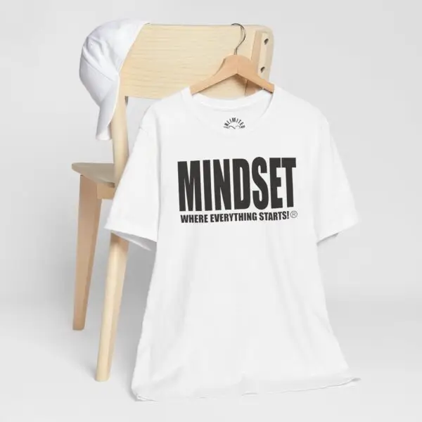 Mindset Trademarked T-Shirt (Black Logo) - Image 8