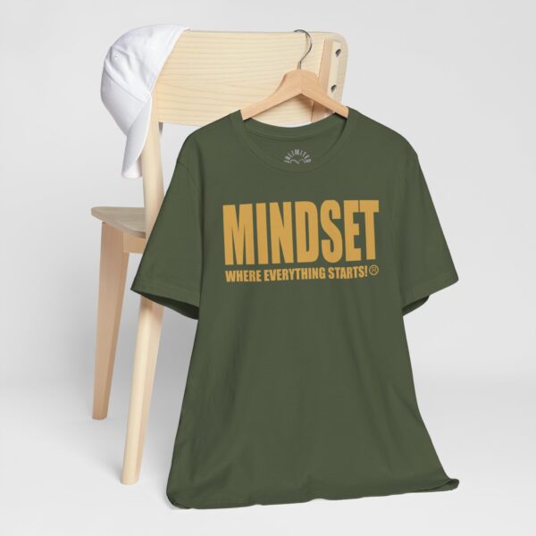 Mindset Trademarked T-Shirt (Old Gold Logo) - Image 124