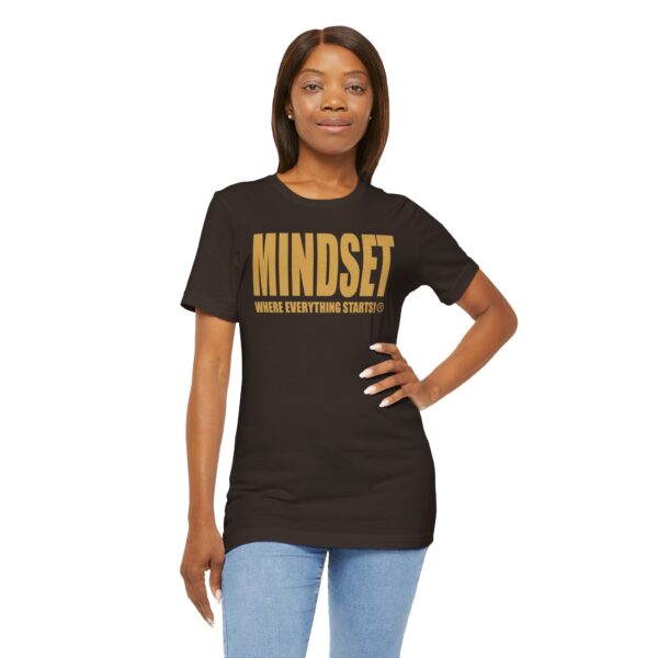 Mindset Trademarked T-Shirt (Old Gold Logo) - Image 80