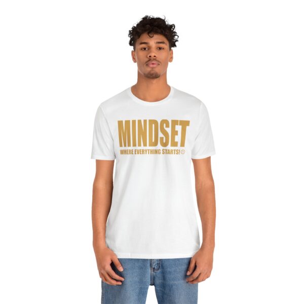 Mindset Trademarked T-Shirt (Old Gold Logo) - Image 41