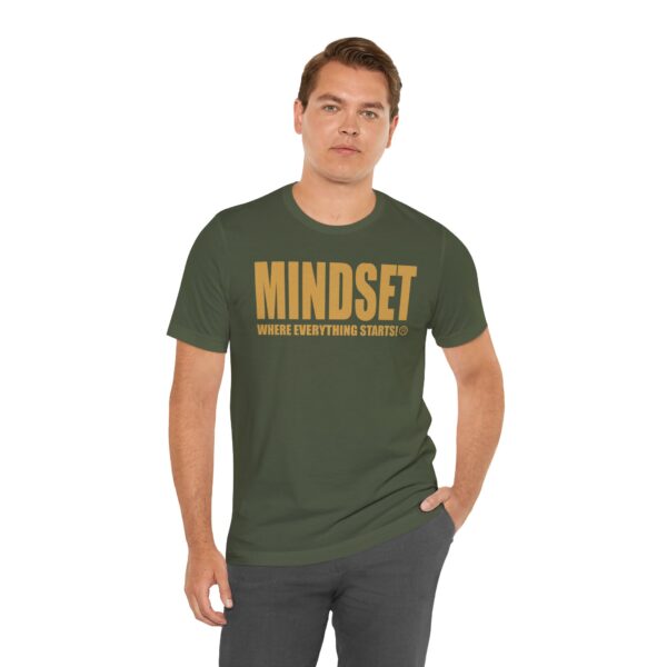 Mindset Trademarked T-Shirt (Old Gold Logo) - Image 130