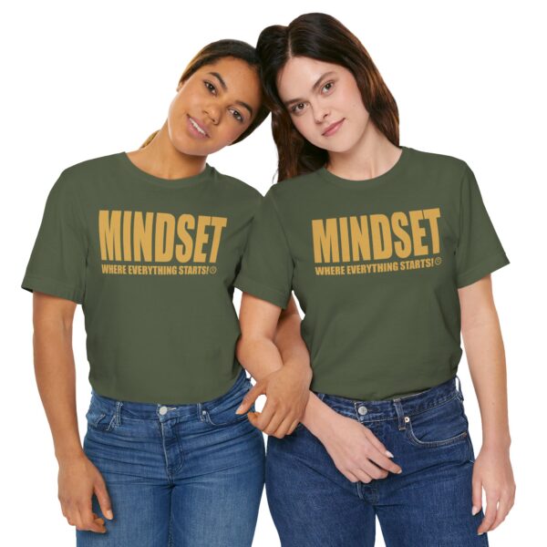 Mindset Trademarked T-Shirt (Old Gold Logo) - Image 142