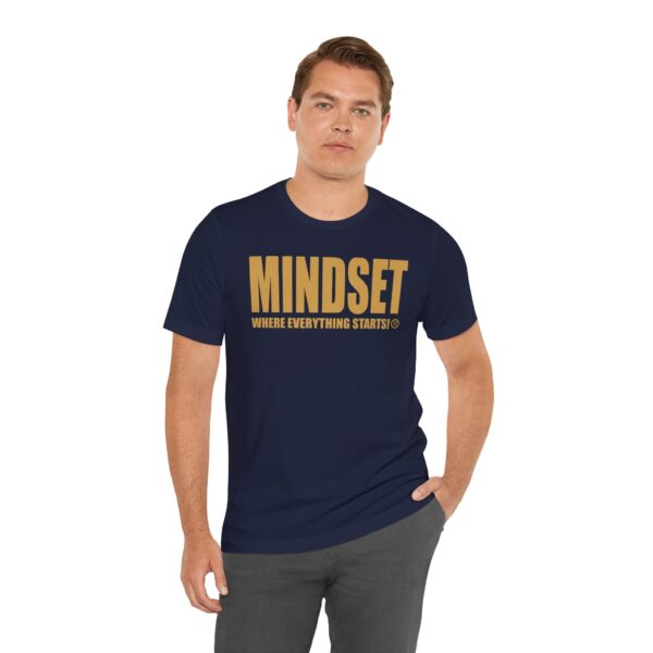 Mindset Trademarked T-Shirt (Old Gold Logo) - Image 188