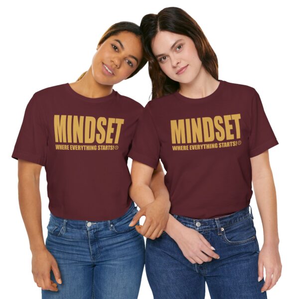 Mindset Trademarked T-Shirt (Old Gold Logo) - Image 258