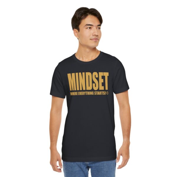 Mindset Trademarked T-Shirt (Old Gold Logo) - Image 107