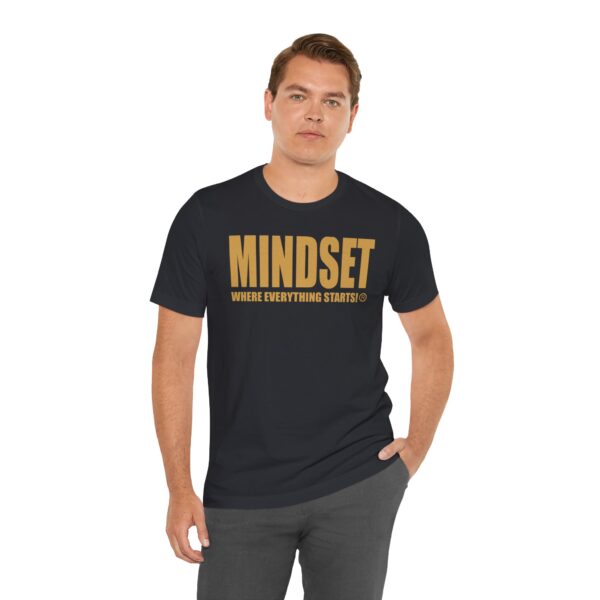 Mindset Trademarked T-Shirt (Old Gold Logo) - Image 101