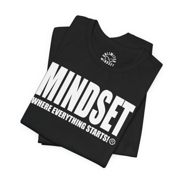 Mindset Trademarked T-Shirt (White Logo) - Image 6