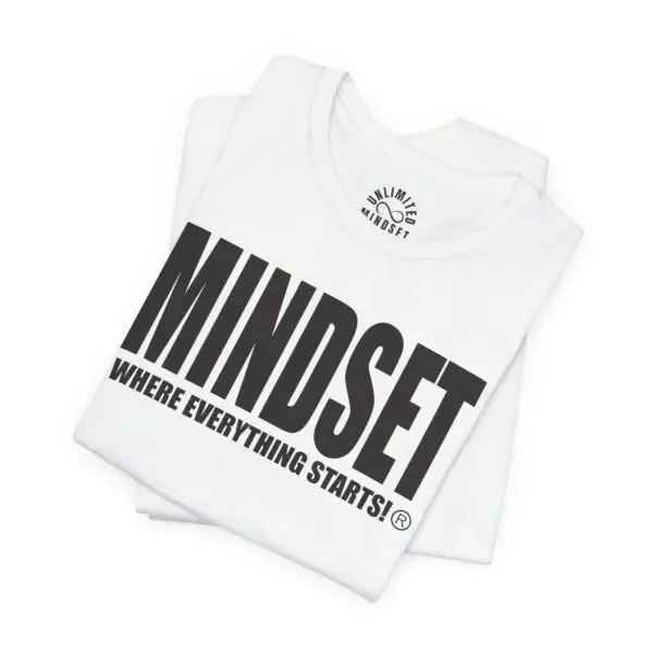 Mindset Trademarked T-Shirt (Black Logo) - Image 6