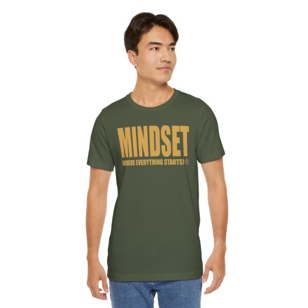 Mindset Trademarked T-Shirt (Old Gold Logo) - Image 136