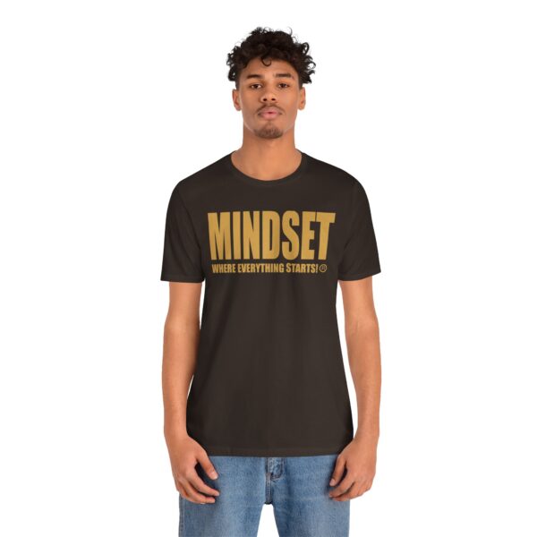 Mindset Trademarked T-Shirt (Old Gold Logo) - Image 70