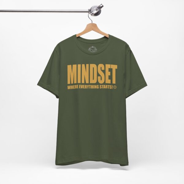 Mindset Trademarked T-Shirt (Old Gold Logo) - Image 123