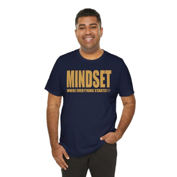 Mindset Trademarked T-Shirt (Old Gold Logo) - Image 190