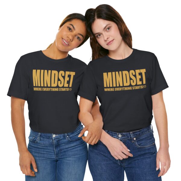 Mindset Trademarked T-Shirt (Old Gold Logo) - Image 113