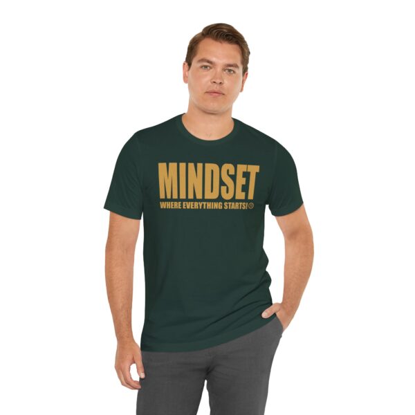 Mindset Trademarked T-Shirt (Old Gold Logo) - Image 14