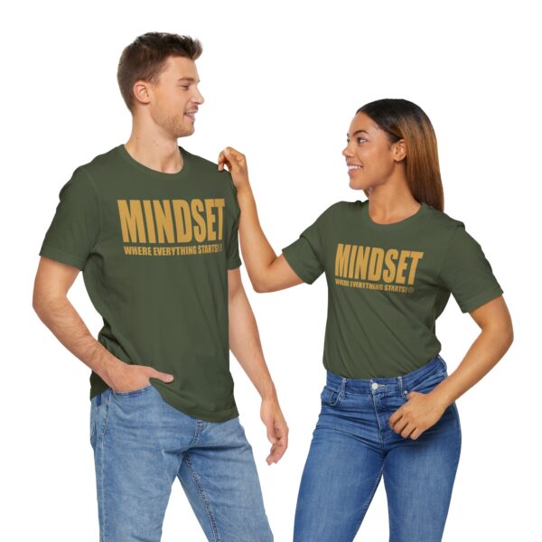 Mindset Trademarked T-Shirt (Old Gold Logo) - Image 141