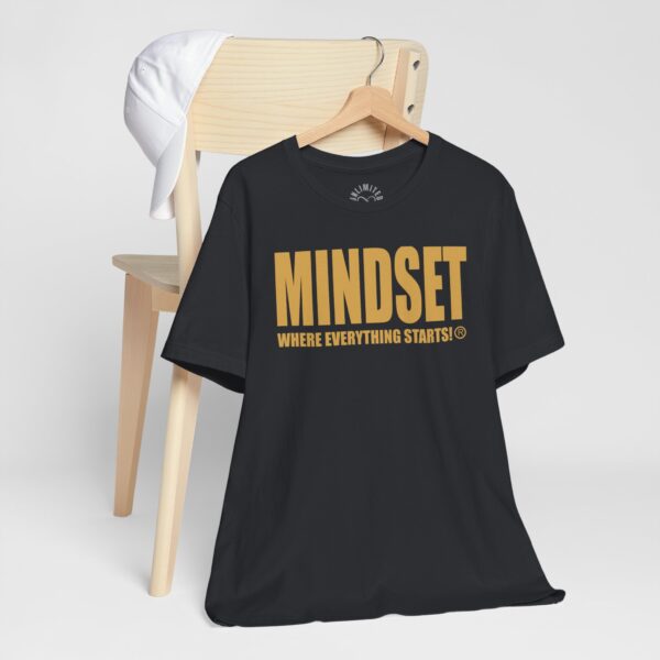 Mindset Trademarked T-Shirt (Old Gold Logo) - Image 95