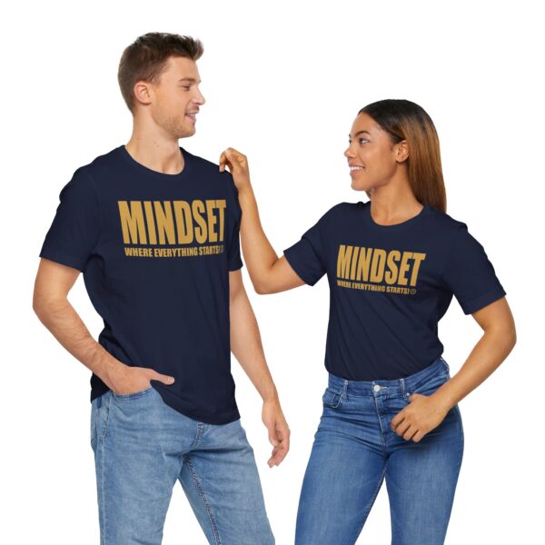 Mindset Trademarked T-Shirt (Old Gold Logo) - Image 199