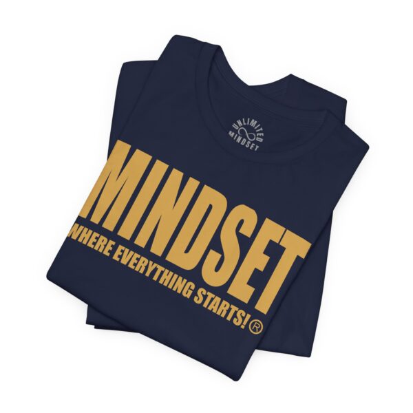 Mindset Trademarked T-Shirt (Old Gold Logo) - Image 180