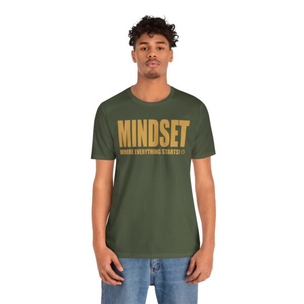 Mindset Trademarked T-Shirt (Old Gold Logo) - Image 128