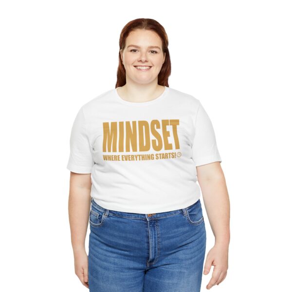 Mindset Trademarked T-Shirt (Old Gold Logo) - Image 44