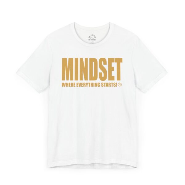 Mindset Trademarked T-Shirt (Old Gold Logo) - Image 33