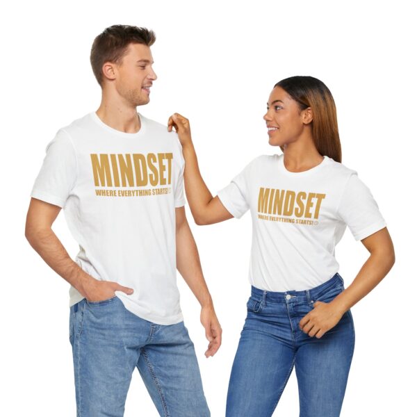 Mindset Trademarked T-Shirt (Old Gold Logo) - Image 54