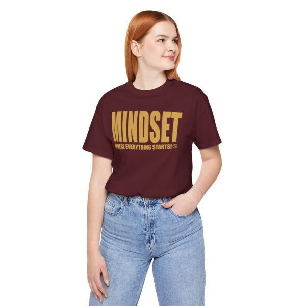 Mindset Trademarked T-Shirt (Old Gold Logo) - Image 250