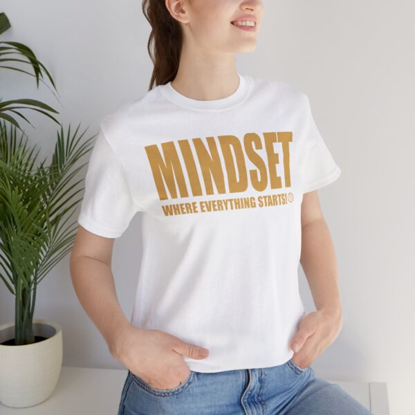 Mindset Trademarked T-Shirt (Old Gold Logo) - Image 53