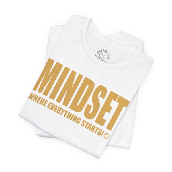 Mindset Trademarked T-Shirt (Old Gold Logo) - Image 35