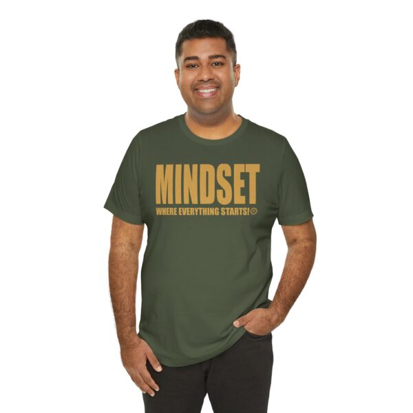 Mindset Trademarked T-Shirt (Old Gold Logo) - Image 132