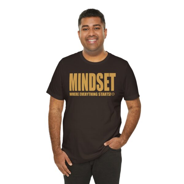 Mindset Trademarked T-Shirt (Old Gold Logo) - Image 74