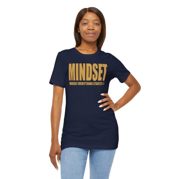 Mindset Trademarked T-Shirt (Old Gold Logo) - Image 196