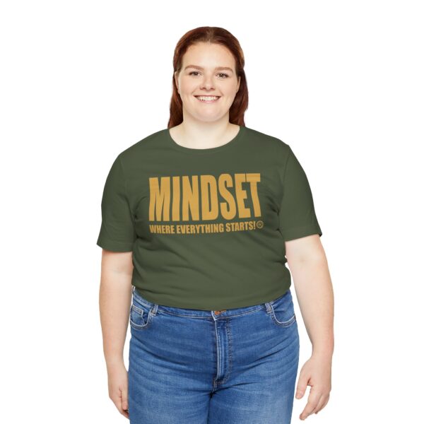 Mindset Trademarked T-Shirt (Old Gold Logo) - Image 131