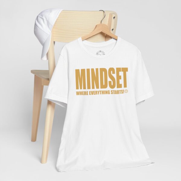 Mindset Trademarked T-Shirt (Old Gold Logo) - Image 37