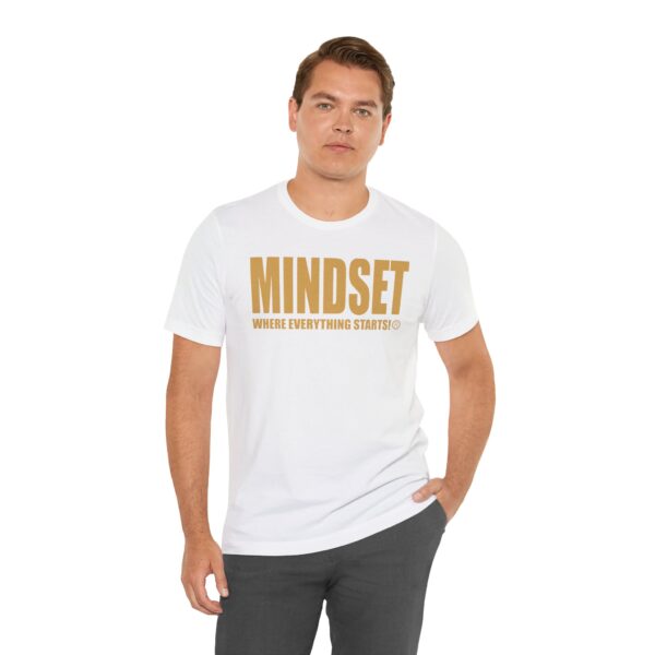 Mindset Trademarked T-Shirt (Old Gold Logo) - Image 43