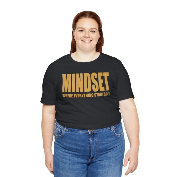 Mindset Trademarked T-Shirt (Old Gold Logo) - Image 102