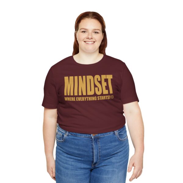 Mindset Trademarked T-Shirt (Old Gold Logo) - Image 247