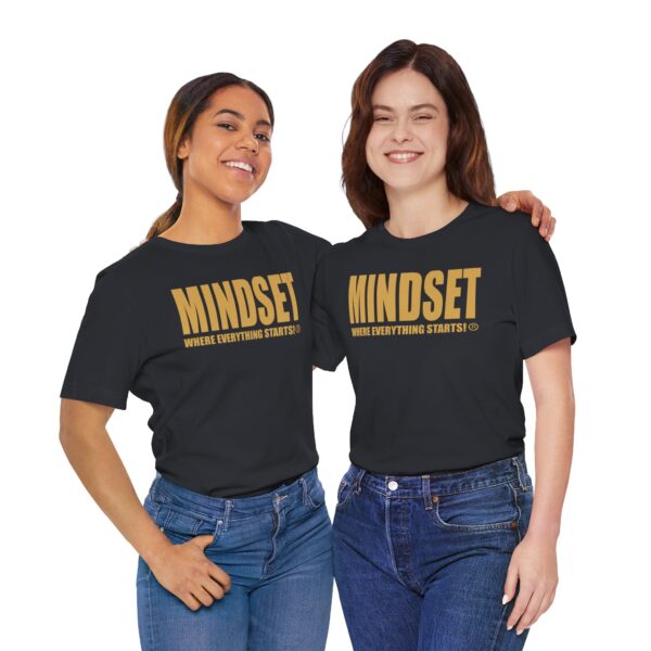 Mindset Trademarked T-Shirt (Old Gold Logo) - Image 114